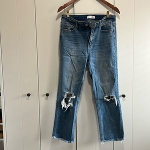 Straight leg stretch denim. Size 29
